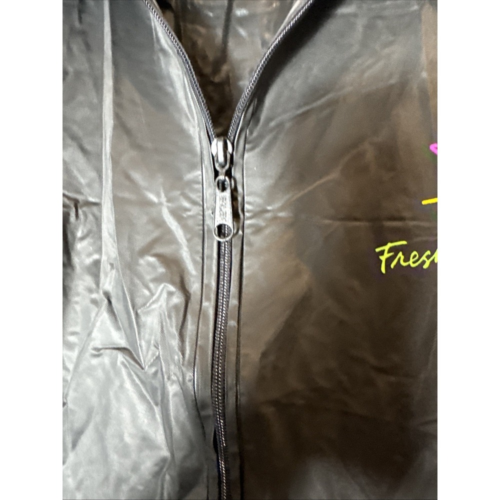 Vintage SALEM Fresh On The Scene Rain Windbreaker Zip Jacket PVC - Picture 8 of 9